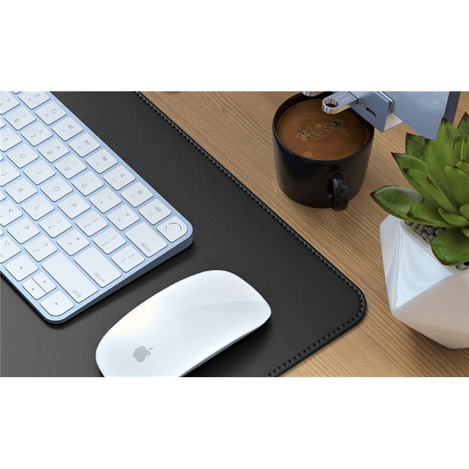 V-CUBE Designs Premium Vegan Leather Desk Mat 2.4MM Black