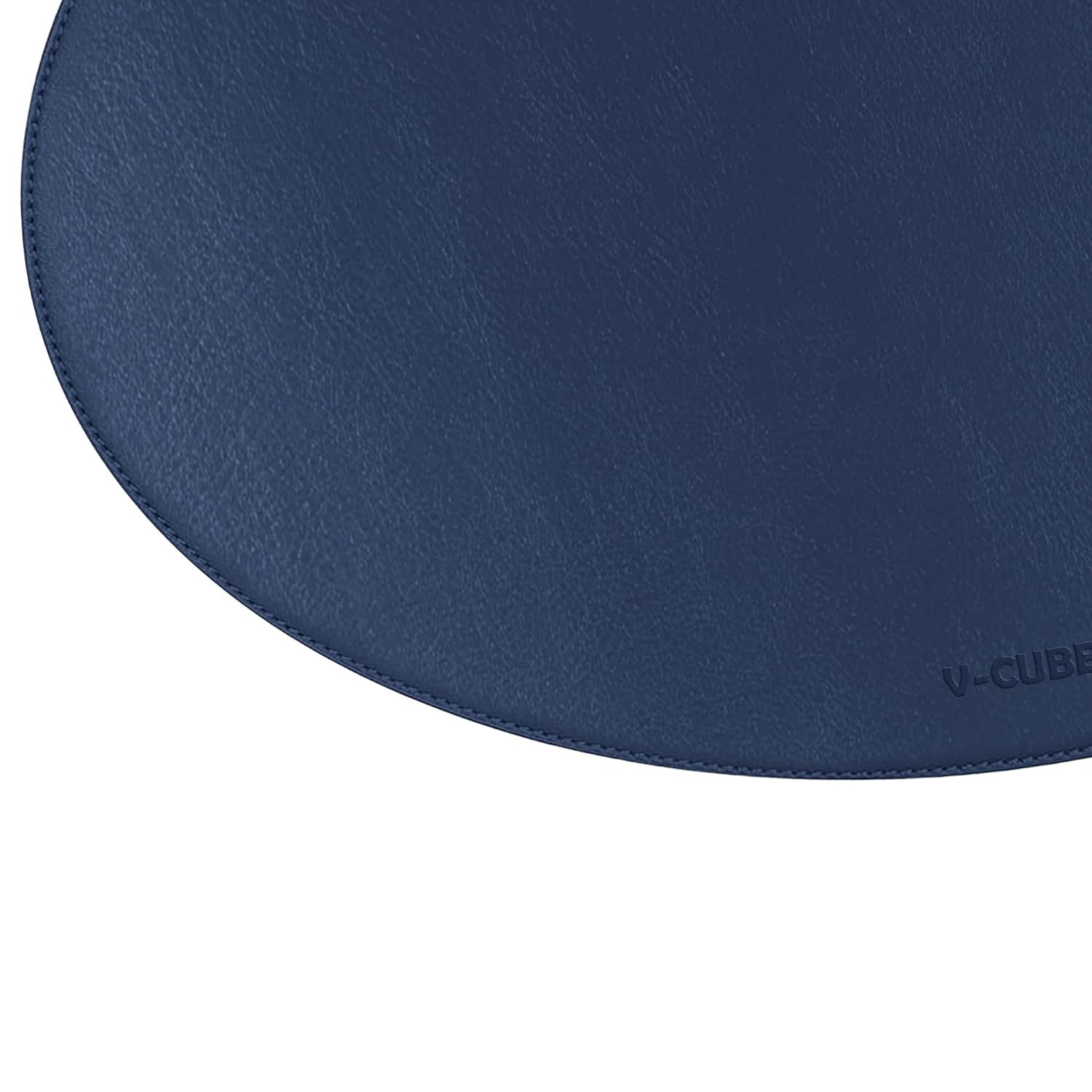 V-CUBE Designs Premium Vegan Leather Dining Table Placemats Set of 6 - Navy Blue
