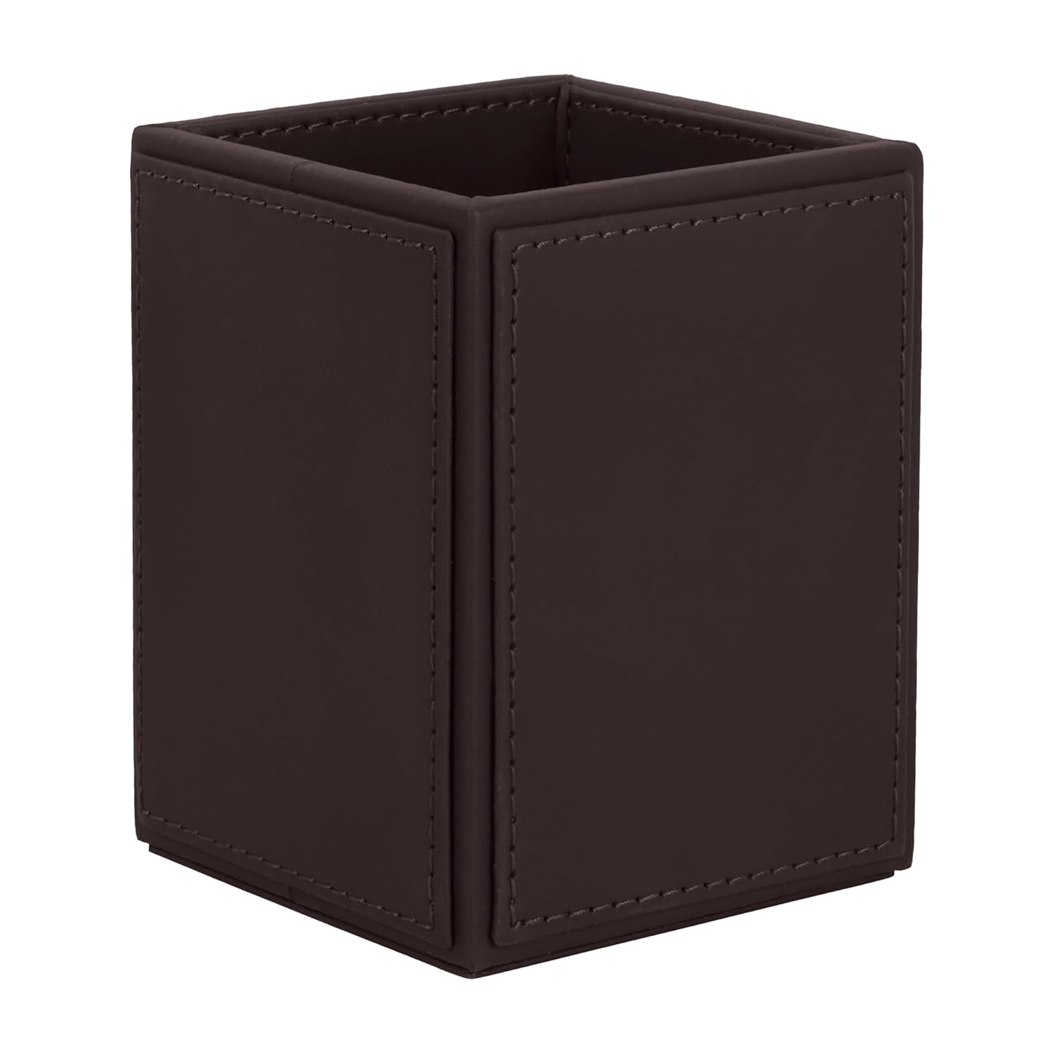 V-CUBE DESIGNS Premium Vegan Leather Cutlery Holder Brown
