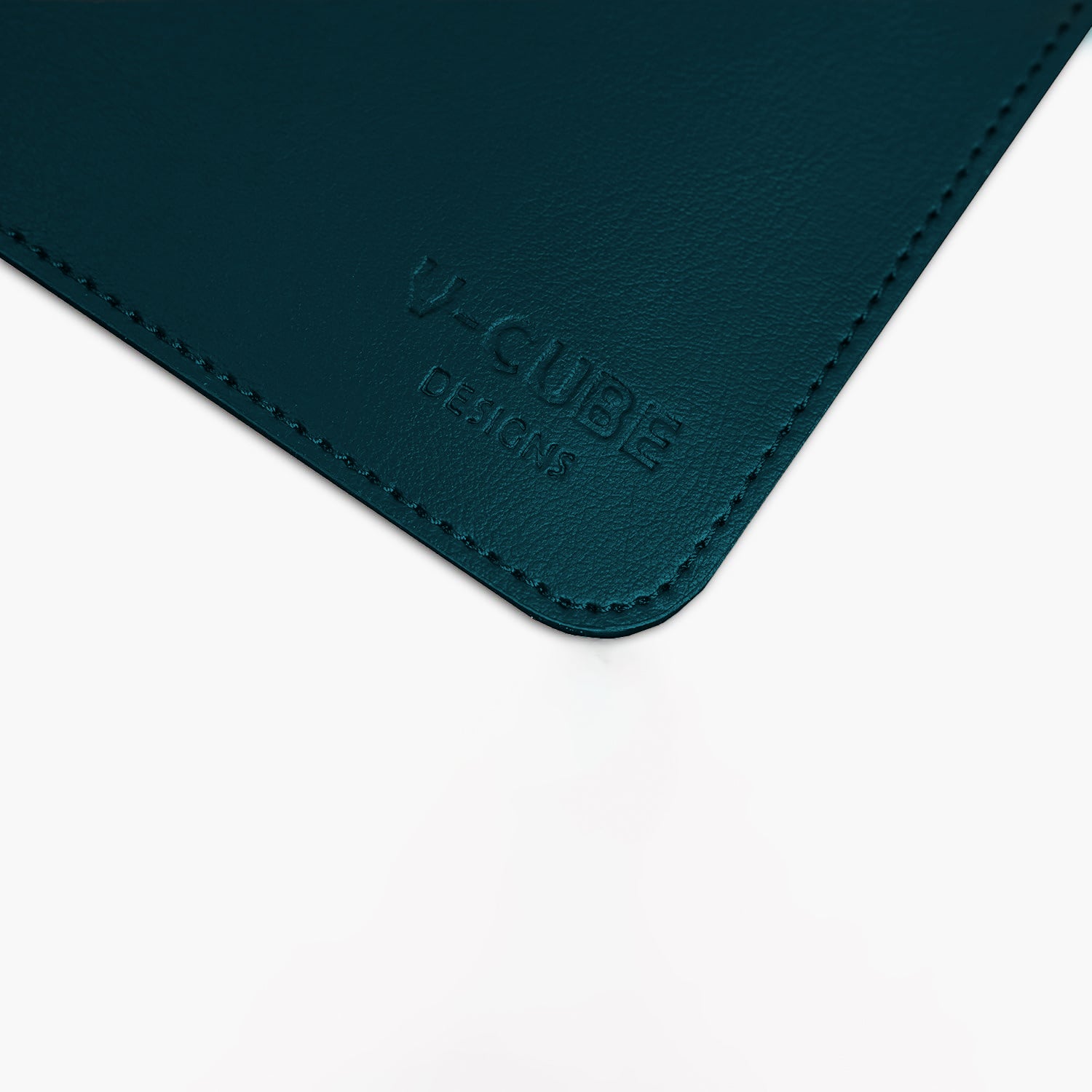 V-CUBE Designs Premium Vegan Leather Desk Mat 2.4MM Teal