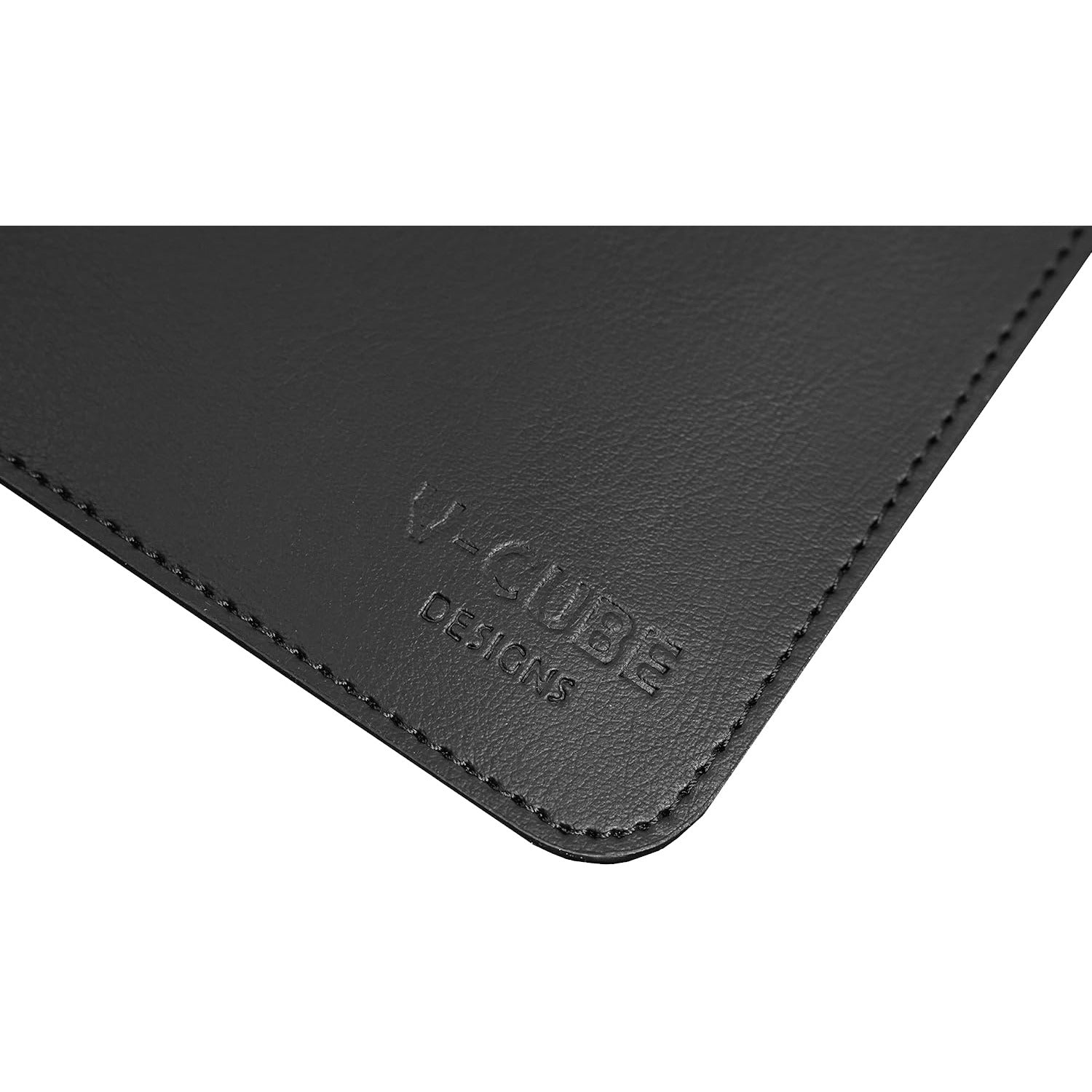 V-CUBE Designs Premium Vegan Leather Desk Mat 2.4MM Black