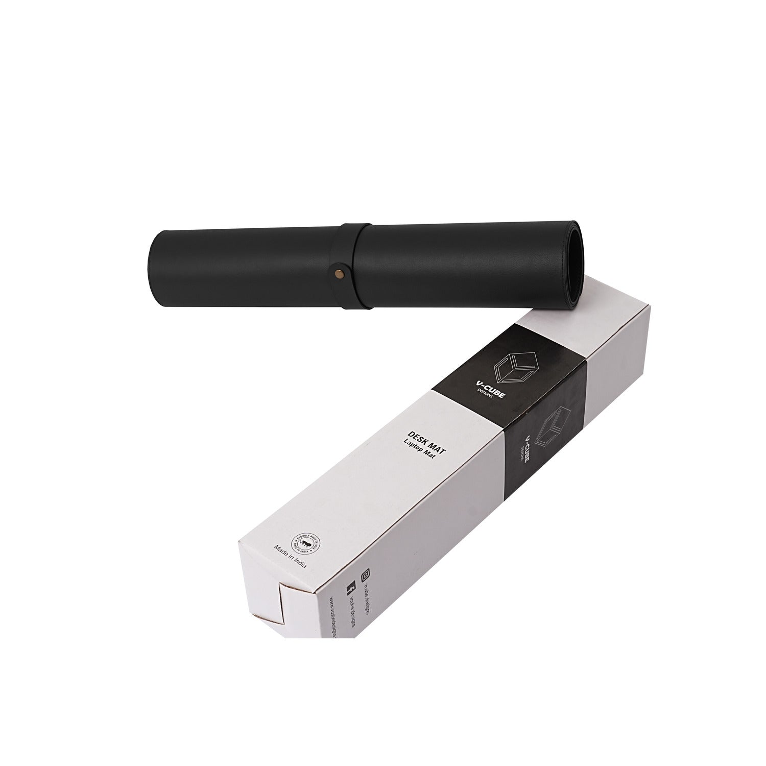 V-CUBE Designs Premium Vegan Leather Desk Mat 2.4MM Black