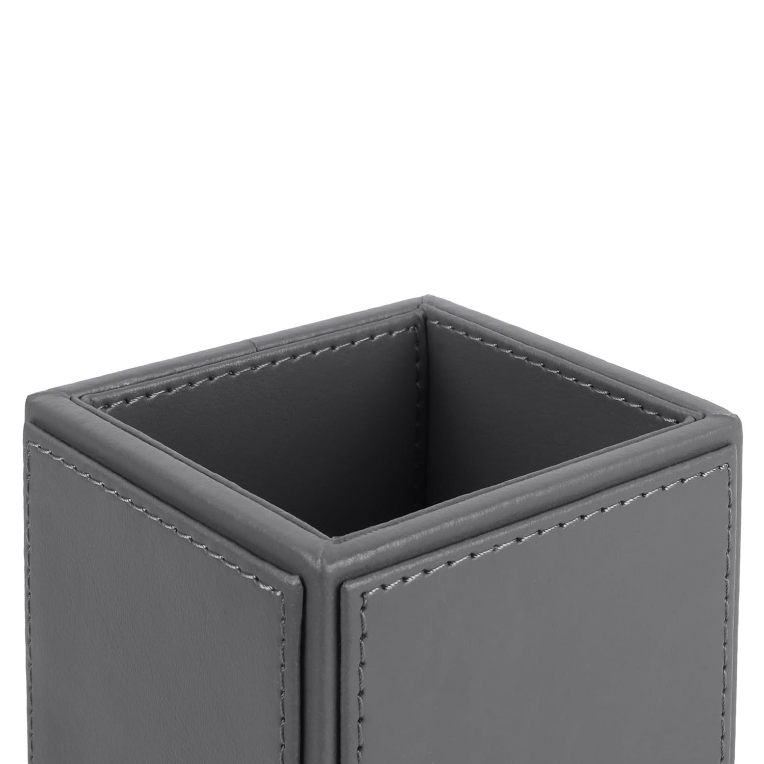 V-CUBE DESIGNS Premium Vegan Leather Cutlery Holder Grey