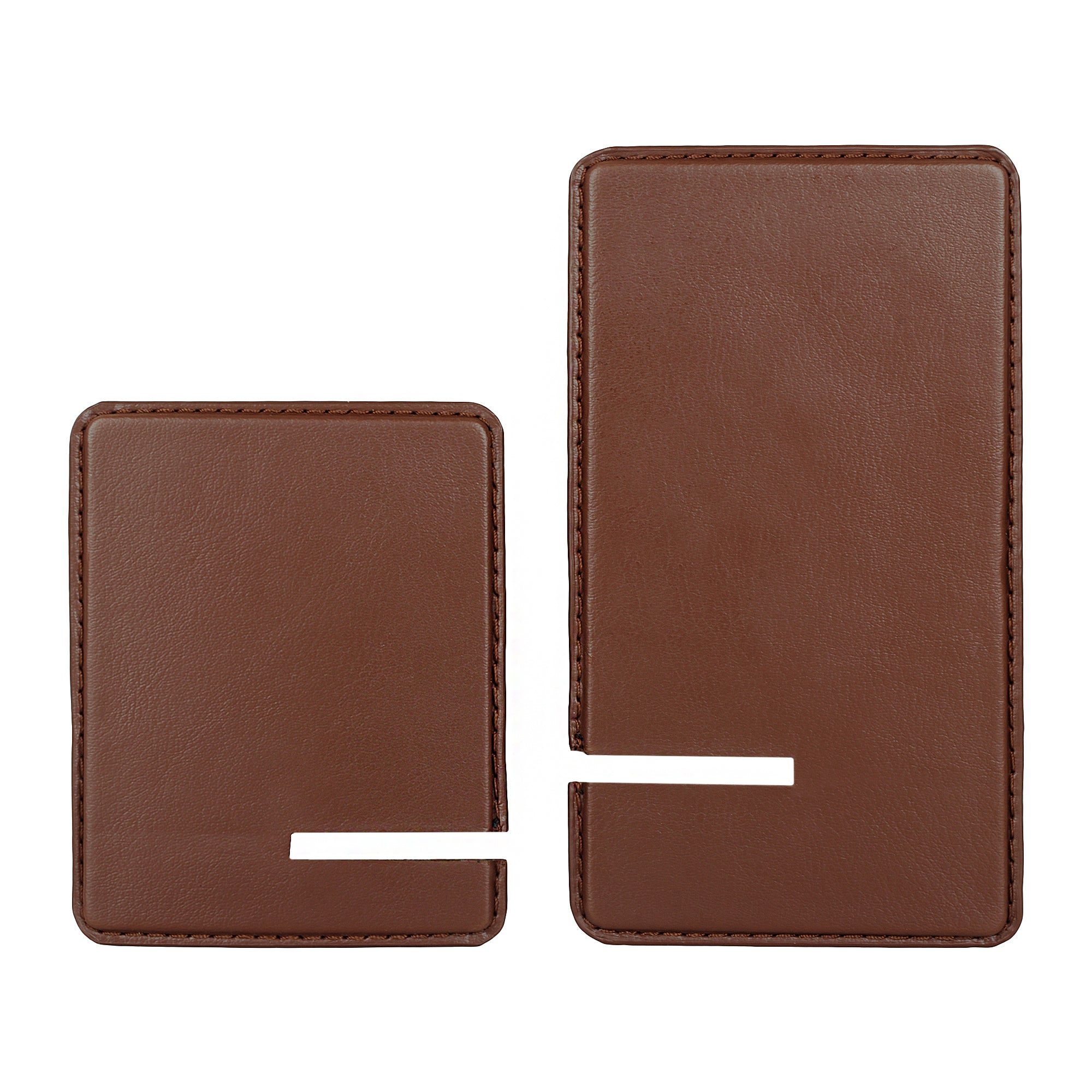V-CUBE DESIGNS Premium Vegan Leather Universal Travel Mobile Holder - Tan