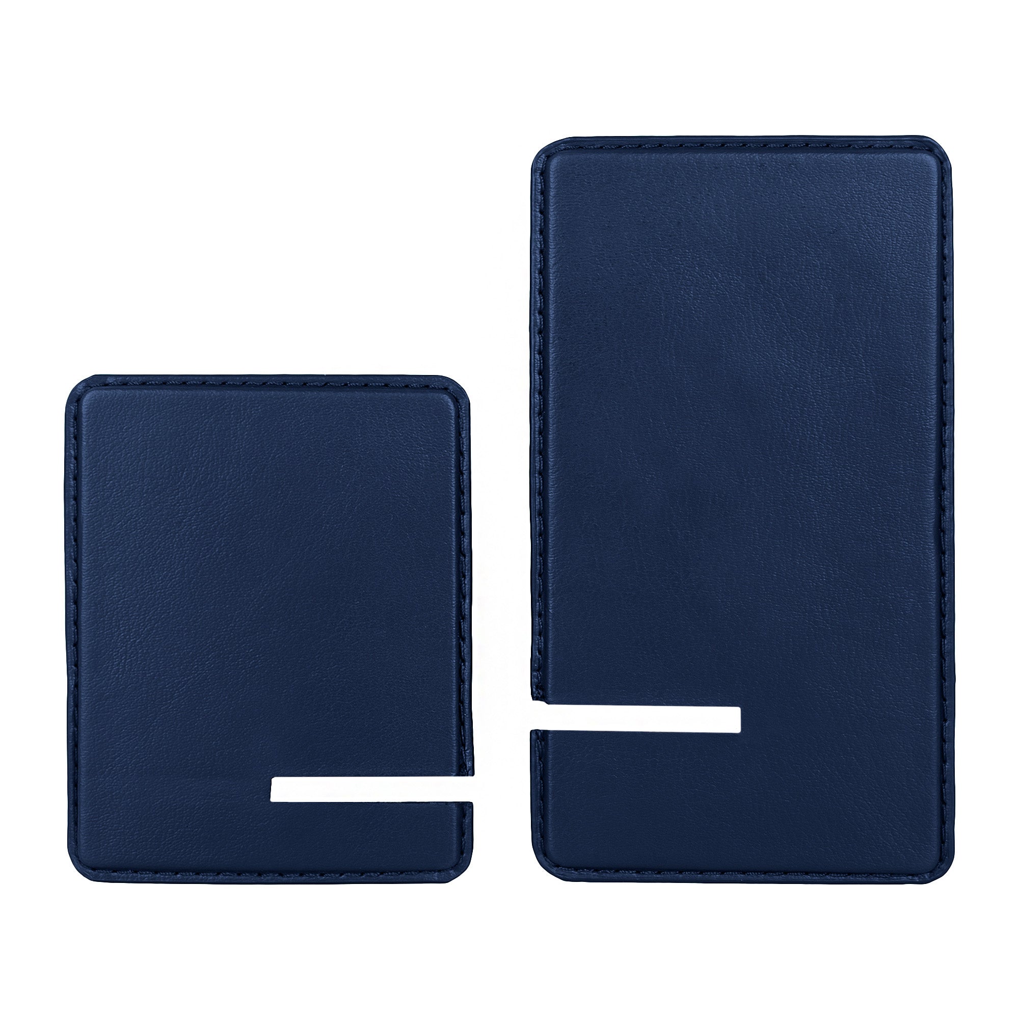 V-CUBE DESIGNS Premium Vegan Leather Universal Travel Mobile Holder - Navy Blue