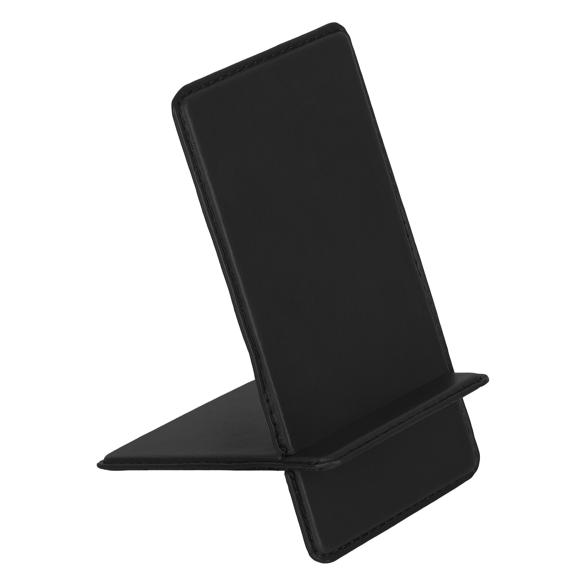V-CUBE DESIGNS Premium Vegan Leather Universal Travel Mobile Holder -Black