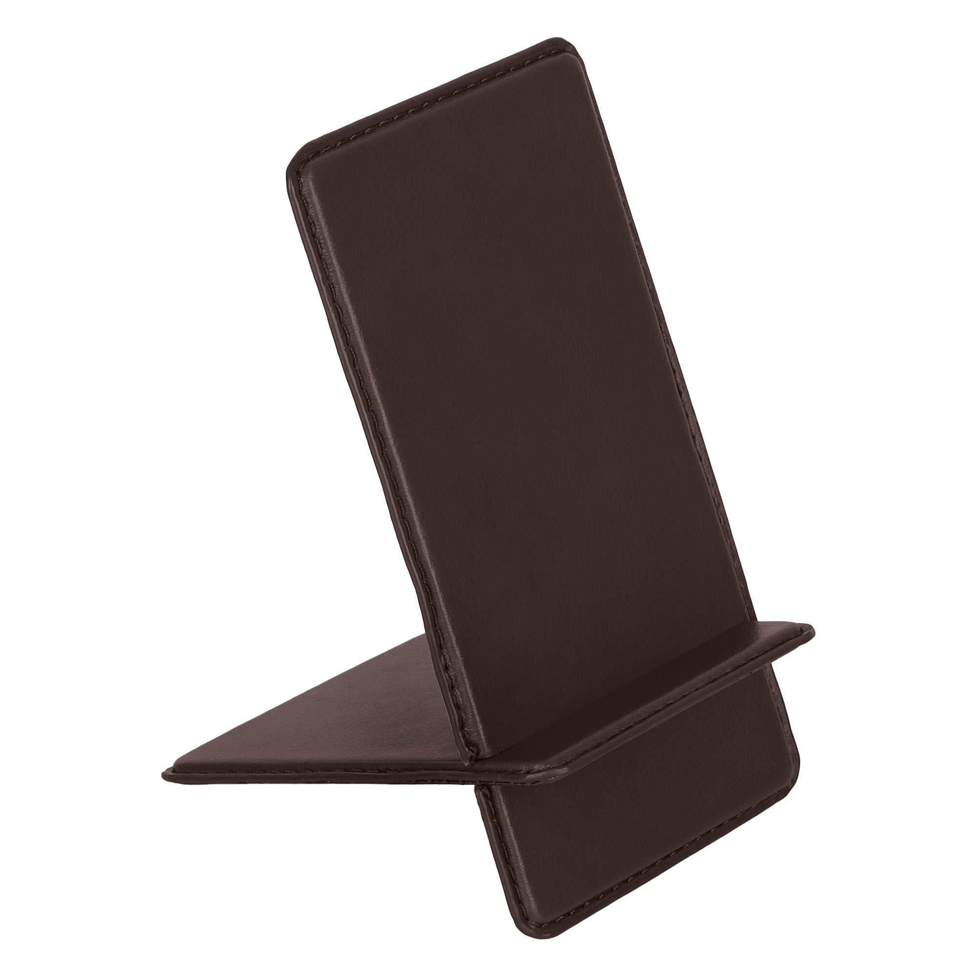 V-CUBE DESIGNS Premium Vegan Leather Universal Travel Mobile Holder - Brown