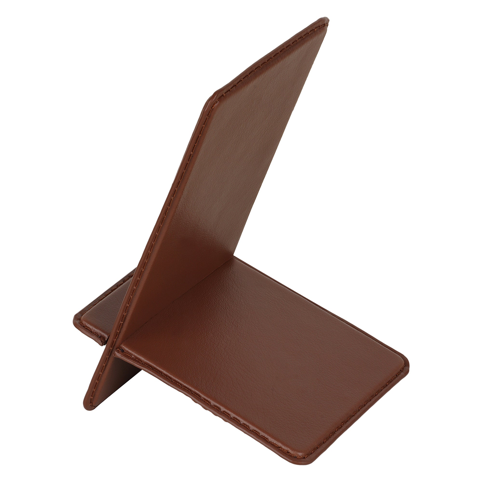 V-CUBE DESIGNS Premium Vegan Leather Universal Travel Mobile Holder - Tan
