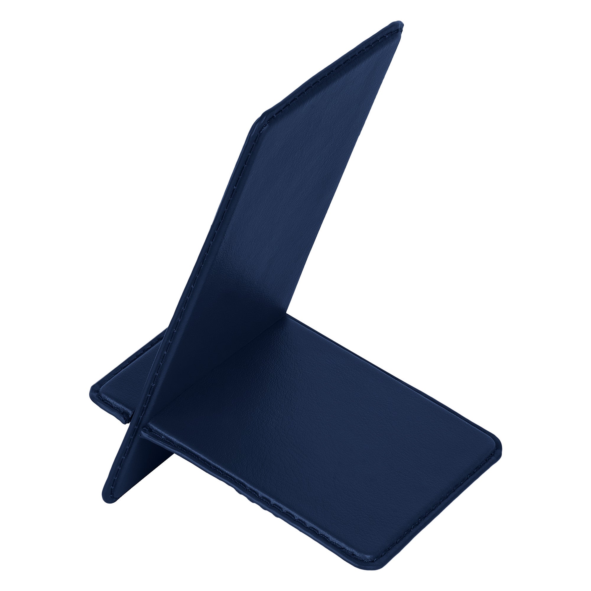 V-CUBE DESIGNS Premium Vegan Leather Universal Travel Mobile Holder - Navy Blue