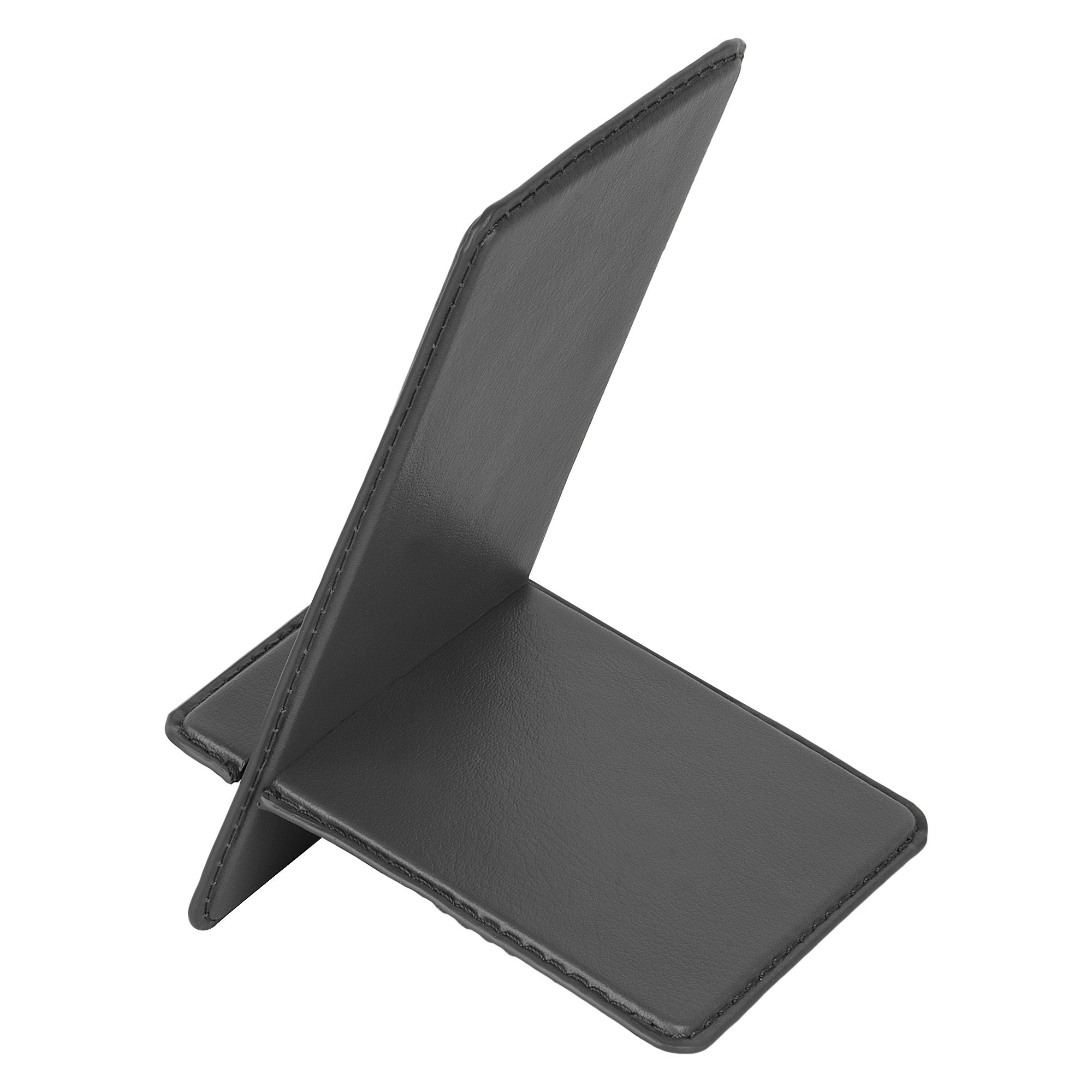 V-CUBE DESIGNS Premium Vegan Leather Universal Travel Mobile Holder -Grey