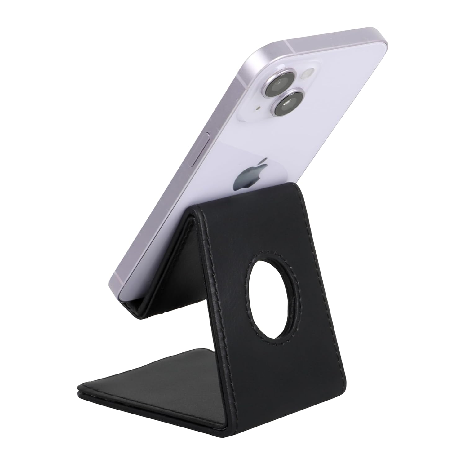 V-CUBE DESIGNS Premium Vegan Leather Mobile Holder Black