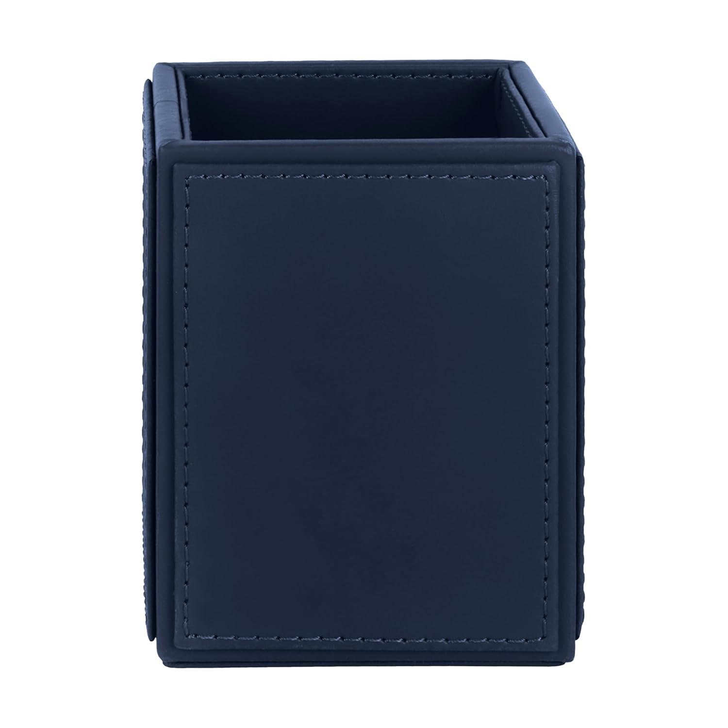 V-CUBE DESIGNS Premium Vegan Leather Pen Holder Navy Blue