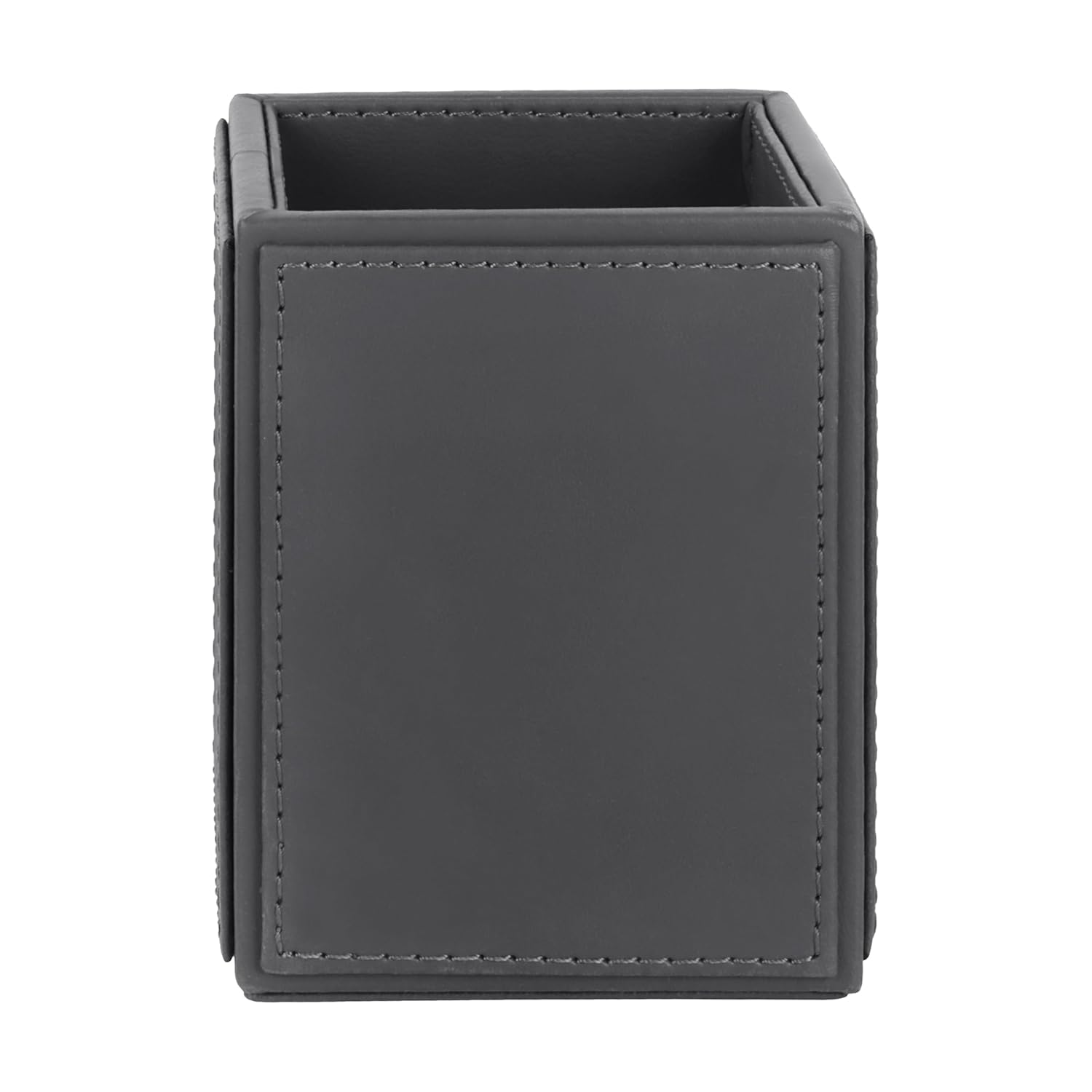 V-CUBE DESIGNS Premium Vegan Leather Pen Holder Grey