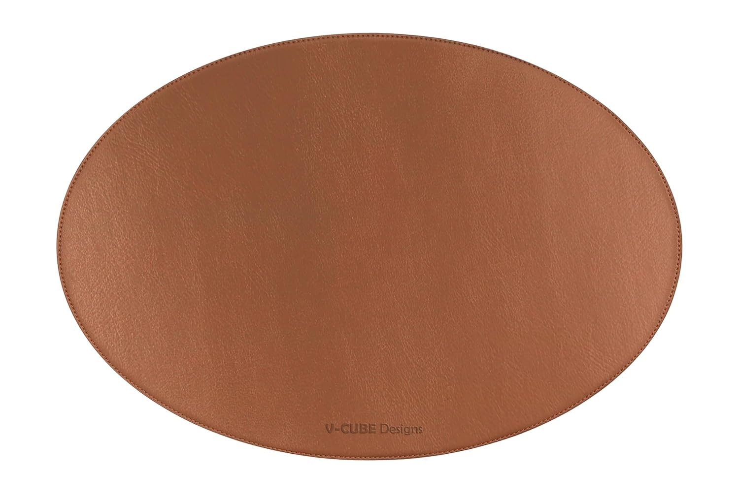 V-CUBE Designs Premium Vegan Leather Dining Table Placemats Set of 4 - Tan