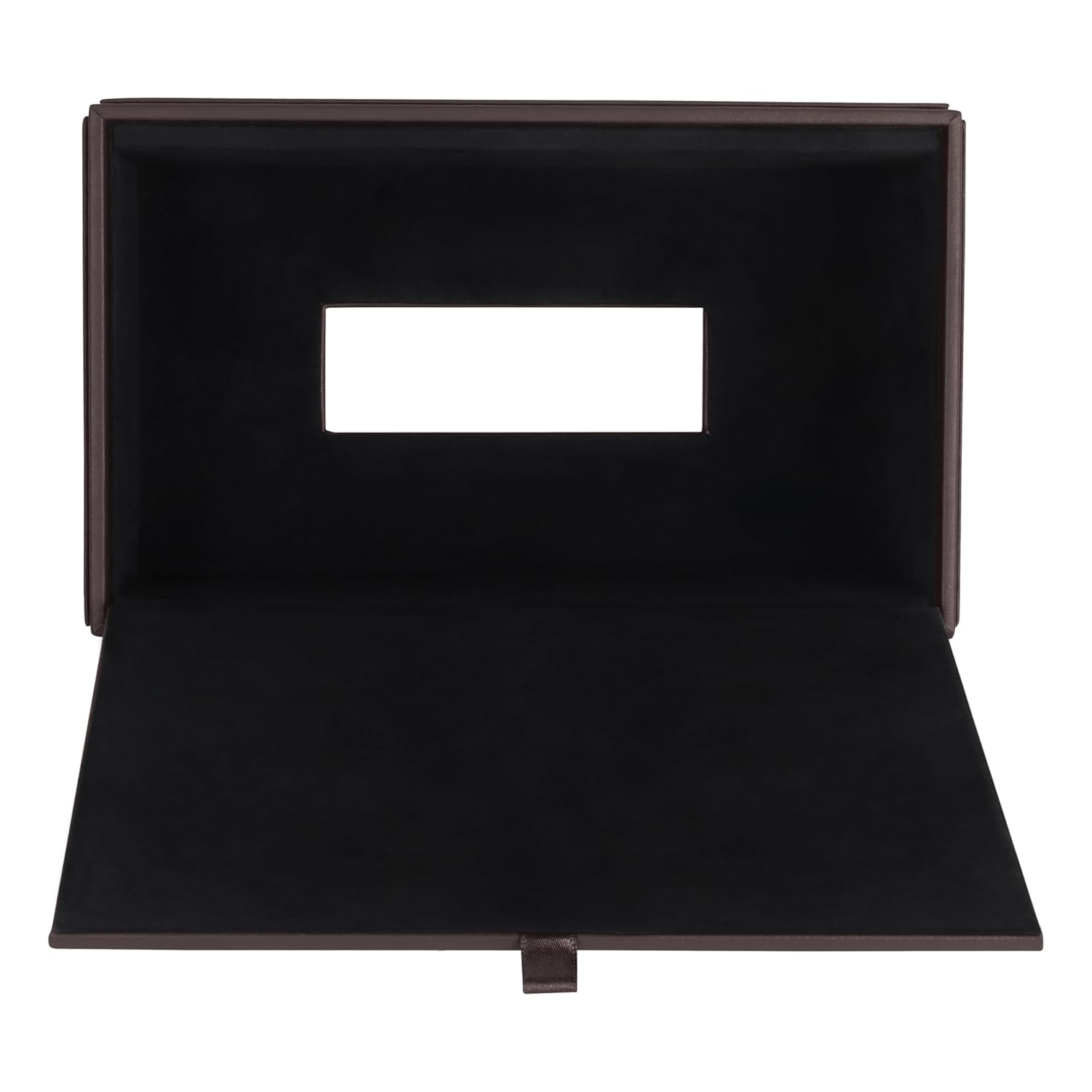 V-CUBE DESIGNS Premium Vegan Leather Tissue Holder Brown
