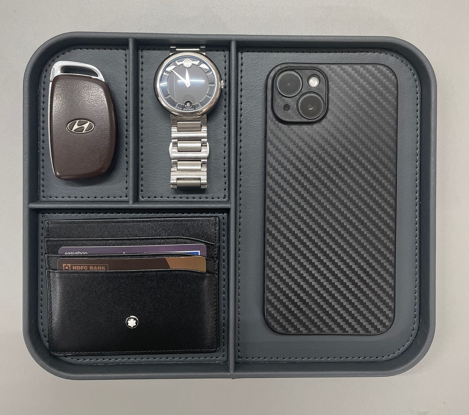 V-CUBE Designs Premium Vegan Leather OFFICE / HOME EXECUTIVE SET OF 6 Grey