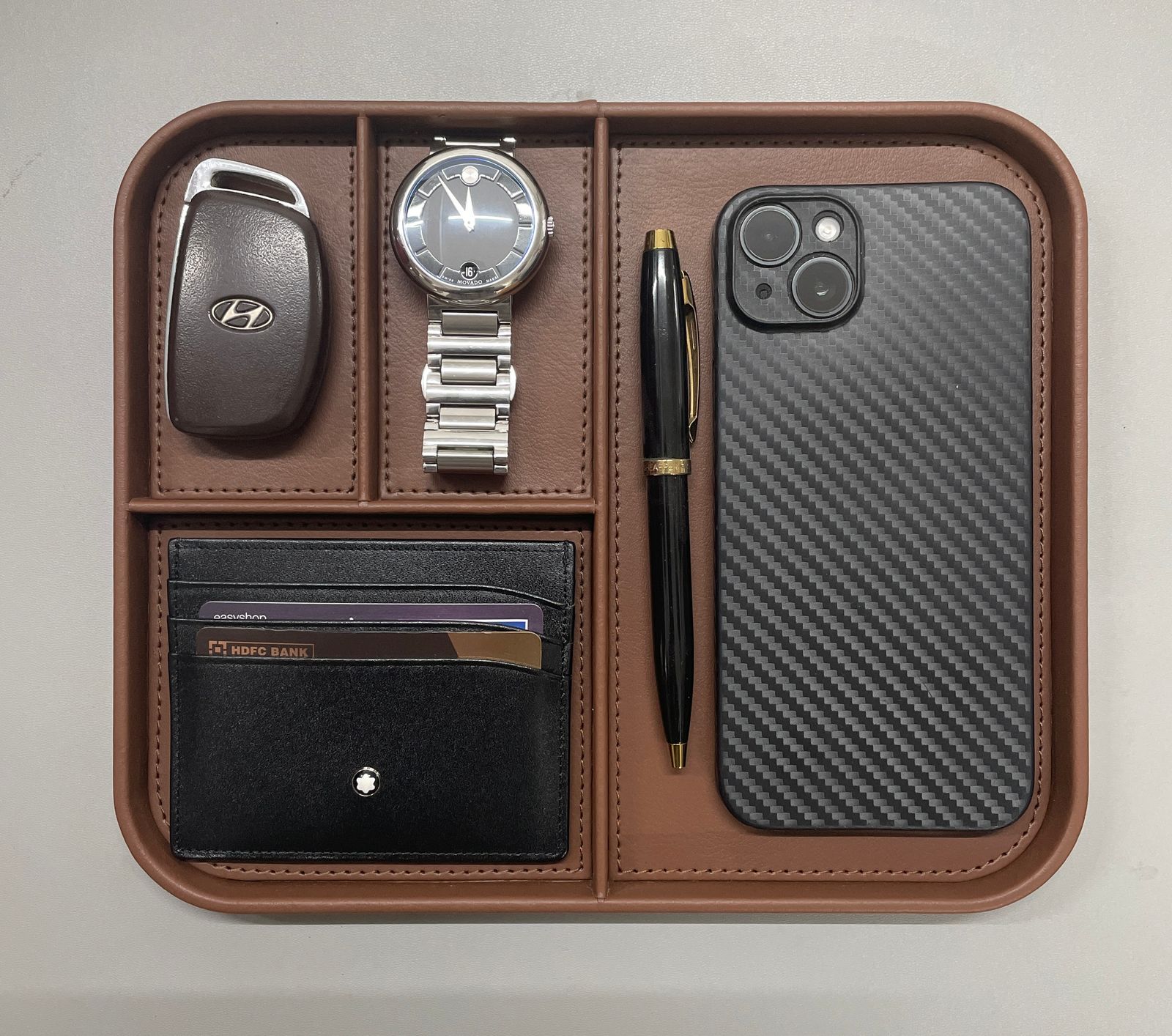 V-CUBE Designs Premium Vegan Leather OFFICE / HOME EXECUTIVE SET OF 6 Tan