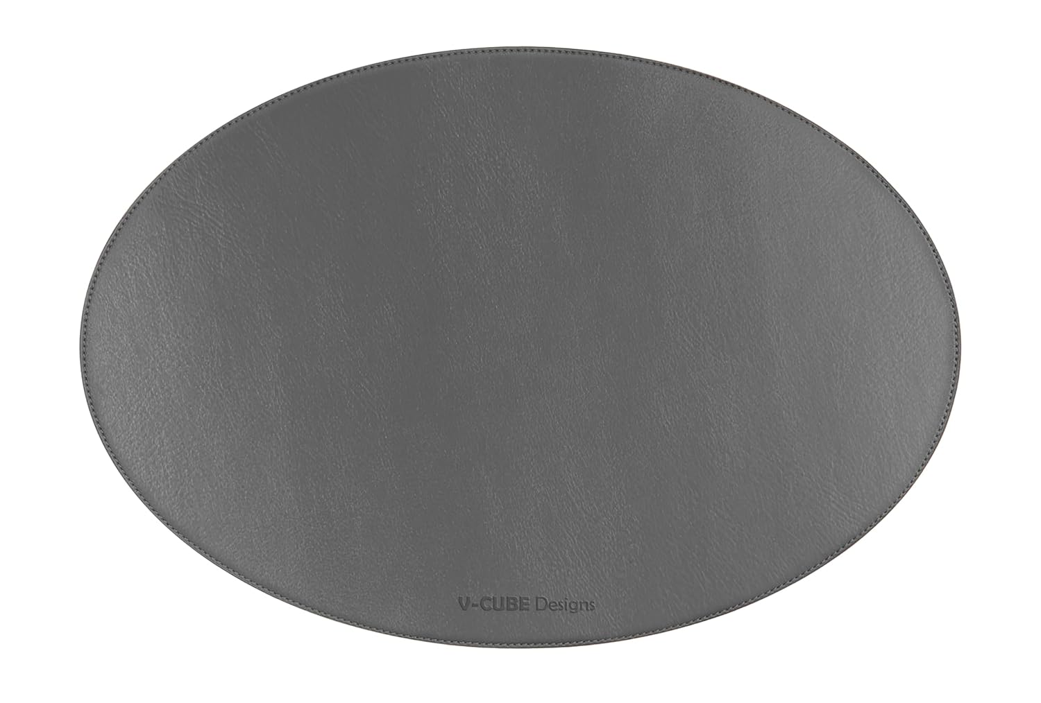 V-CUBE Designs Premium Vegan Leather Dining Table Placemats Set of 4 - Grey