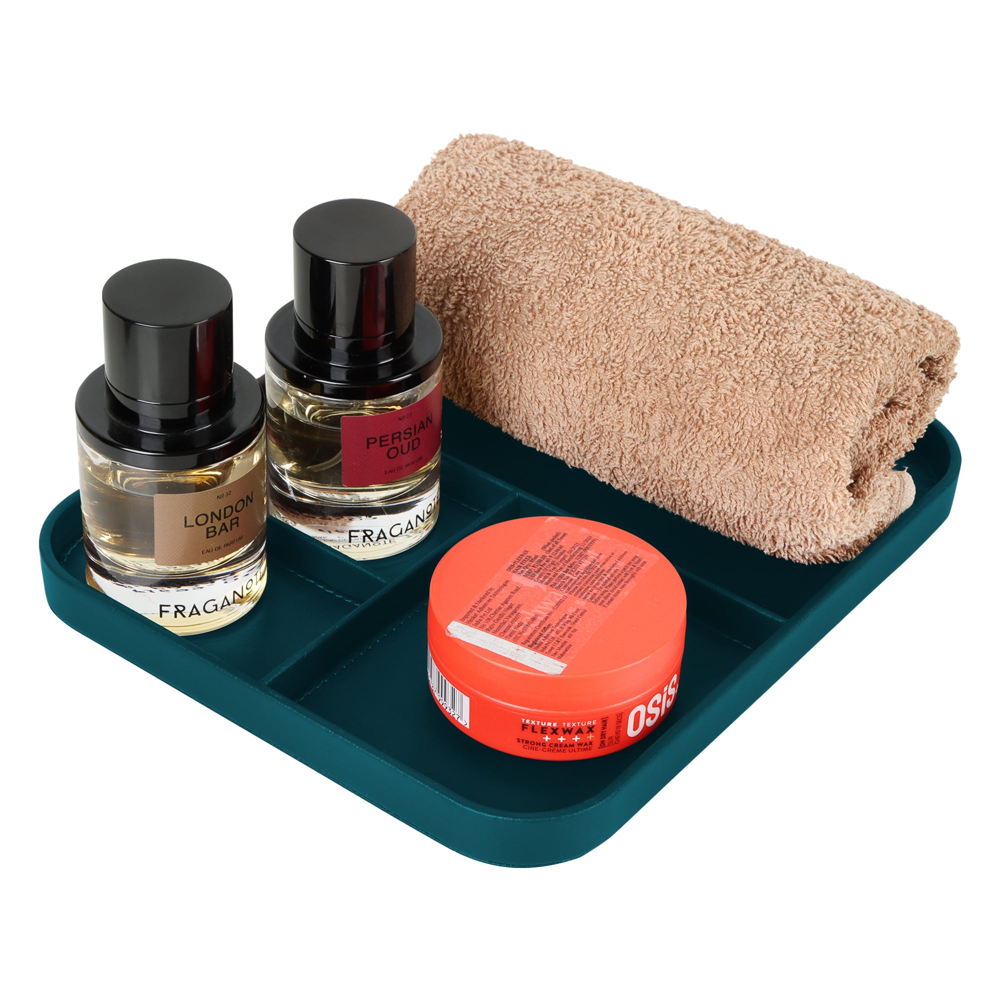 V-CUBE Designs Premium Vegan Leather Valet Tray (20x24 CM) -  Teal