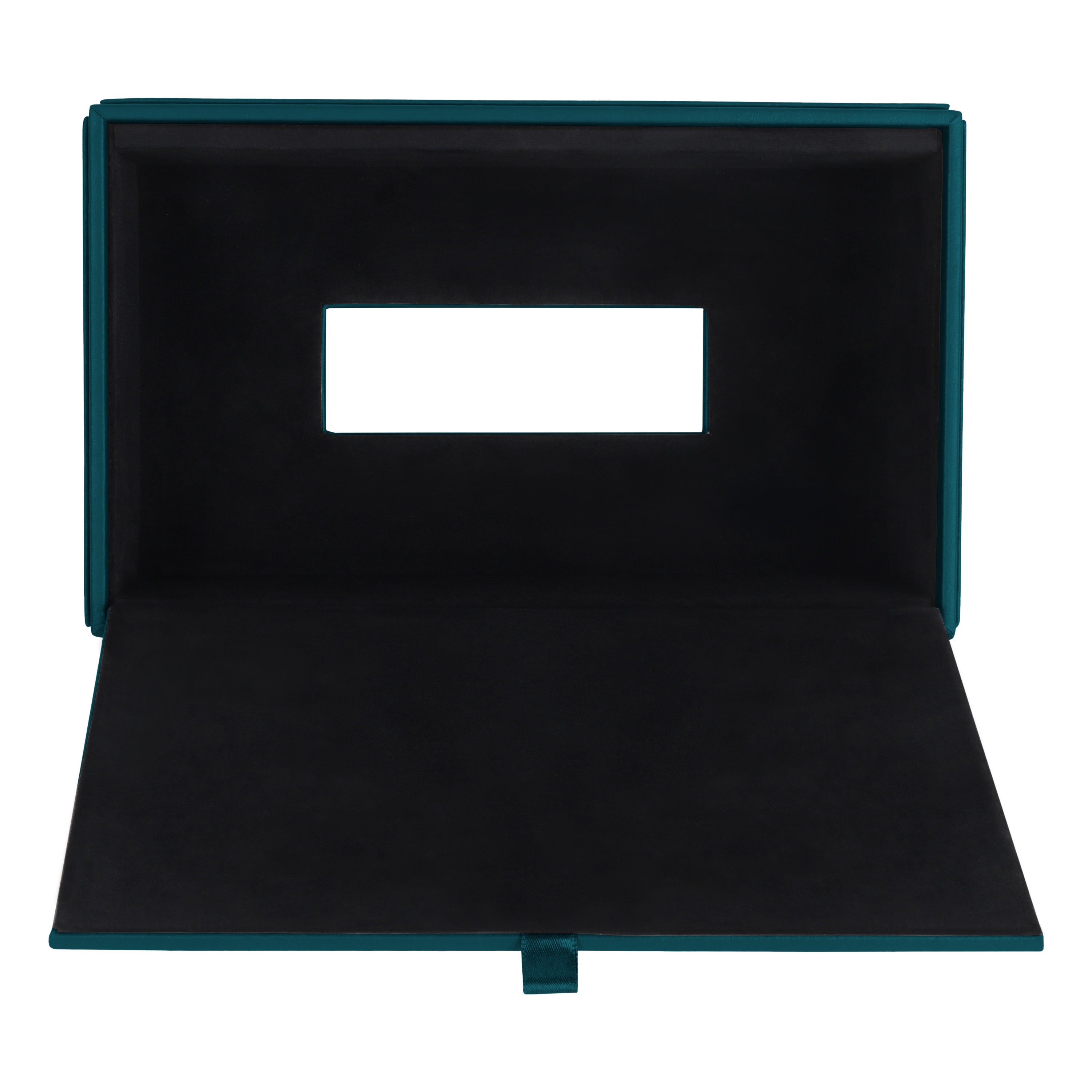 V-CUBE DESIGNS Premium Vegan Leather Tissue Holder Teal