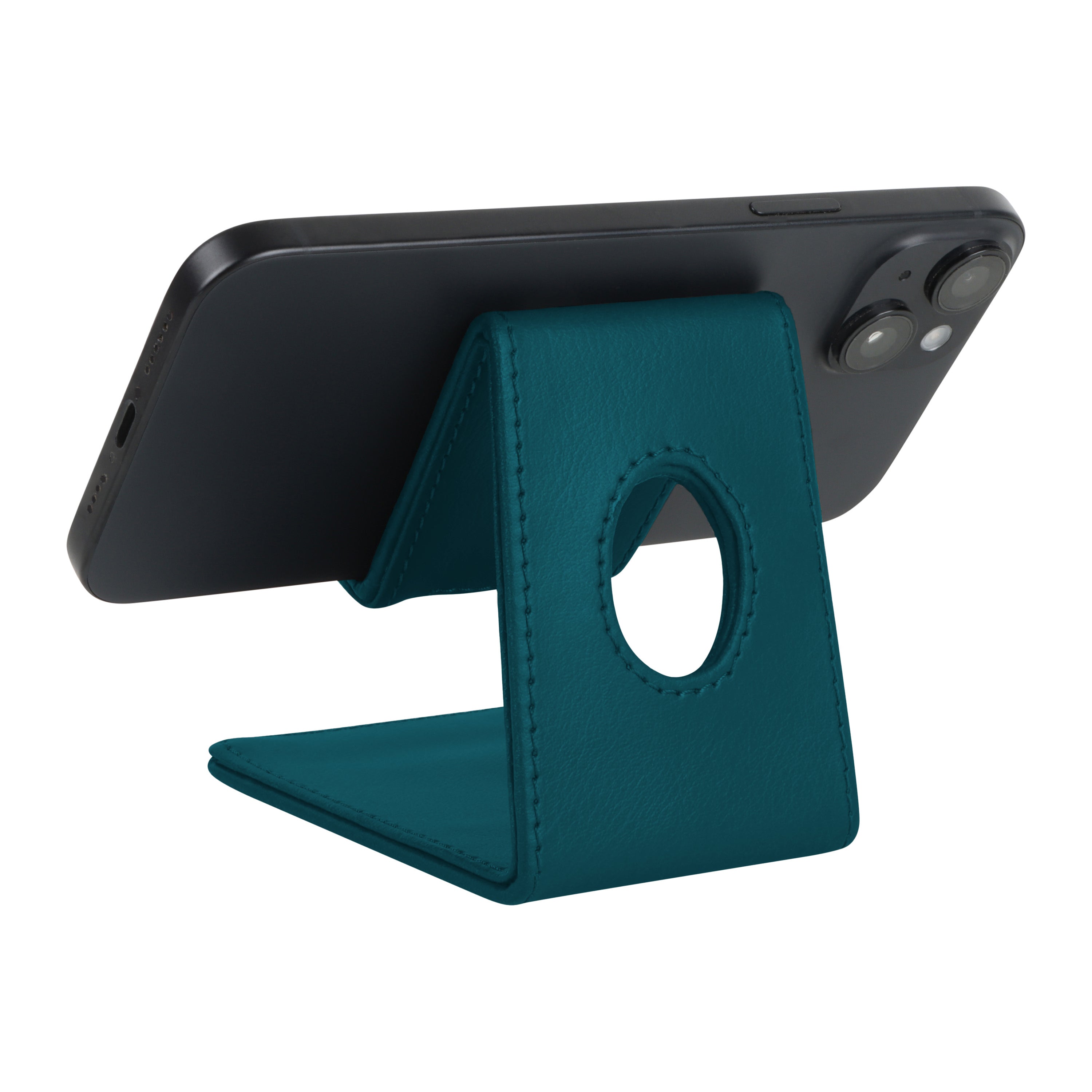 V-CUBE DESIGNS Premium Vegan Leather Mobile Holder Deep Teal