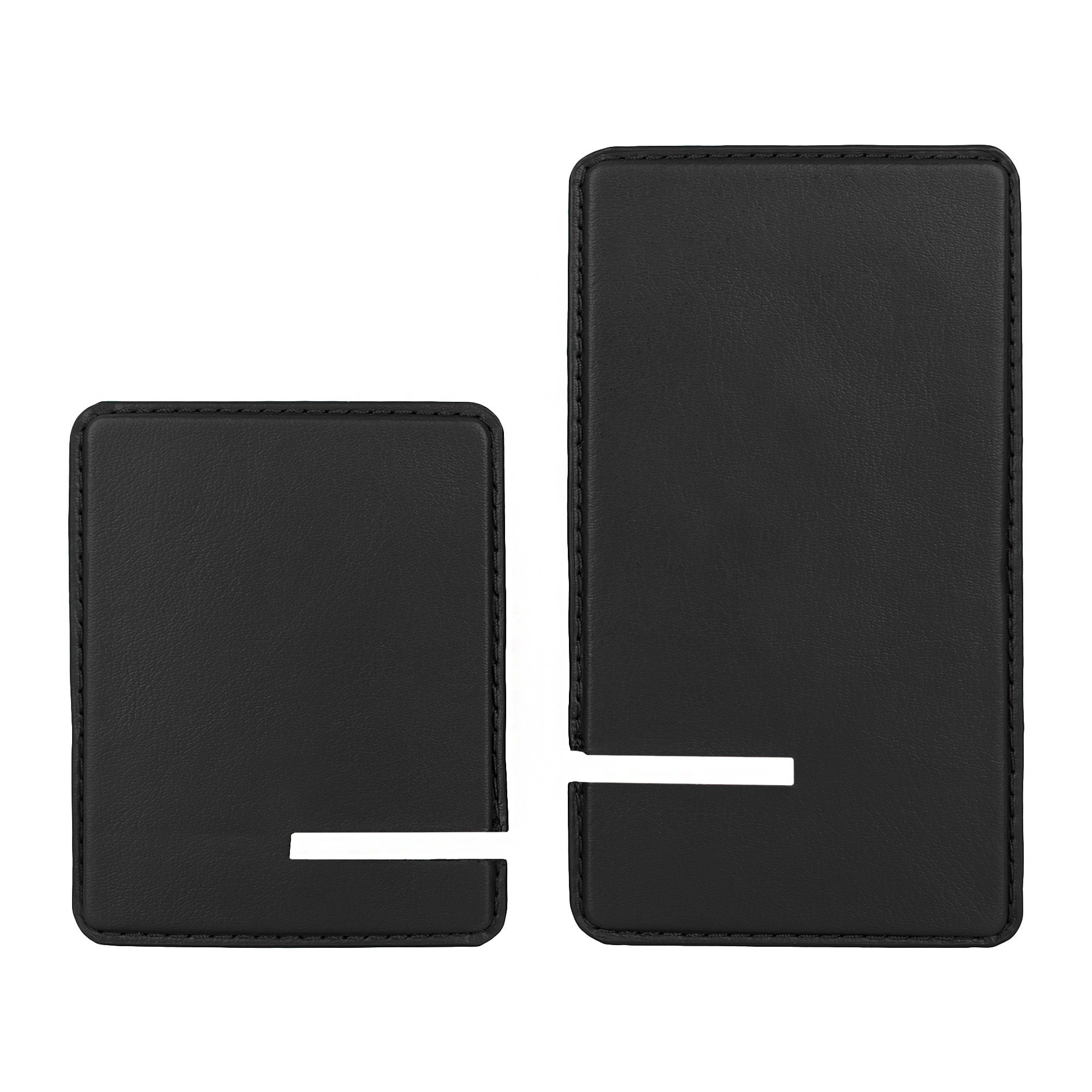 V-CUBE DESIGNS Premium Vegan Leather Universal Travel Mobile Holder -Black
