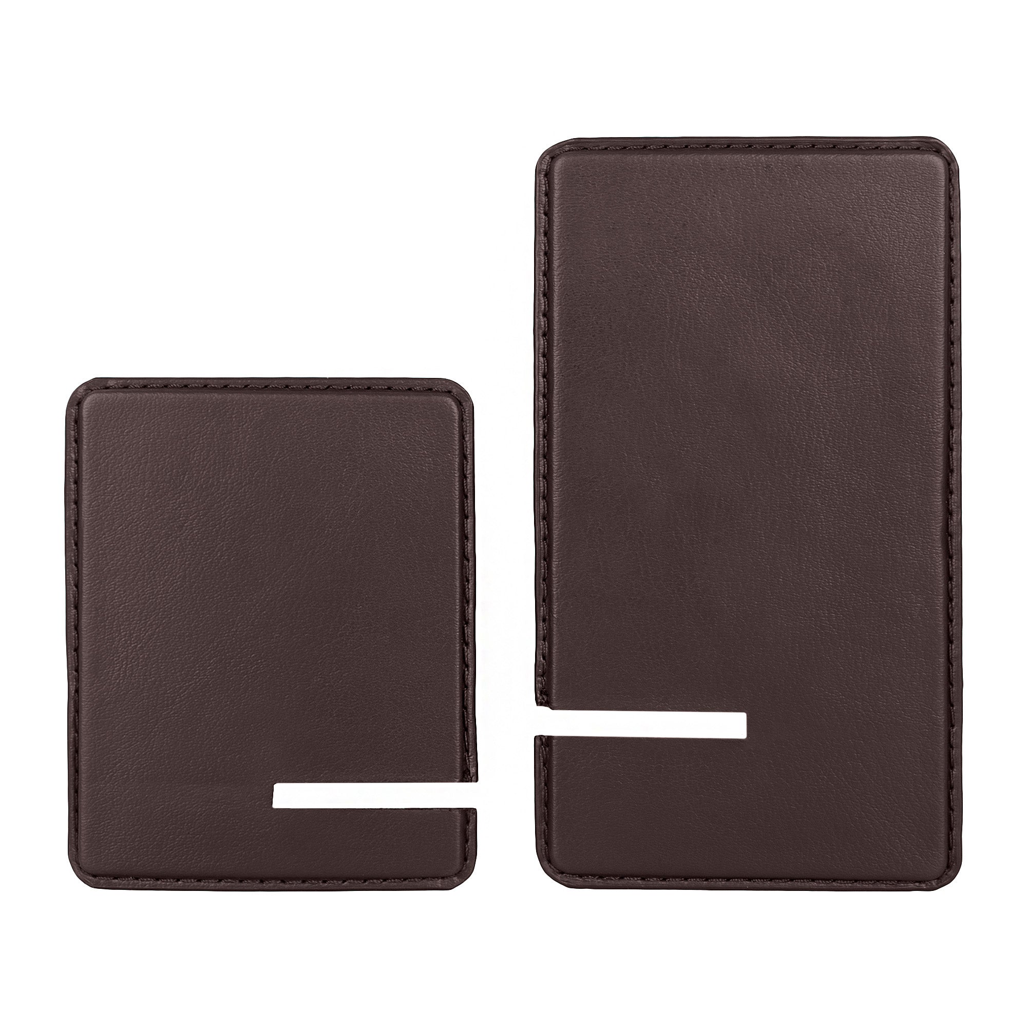 V-CUBE DESIGNS Premium Vegan Leather Universal Travel Mobile Holder - Brown