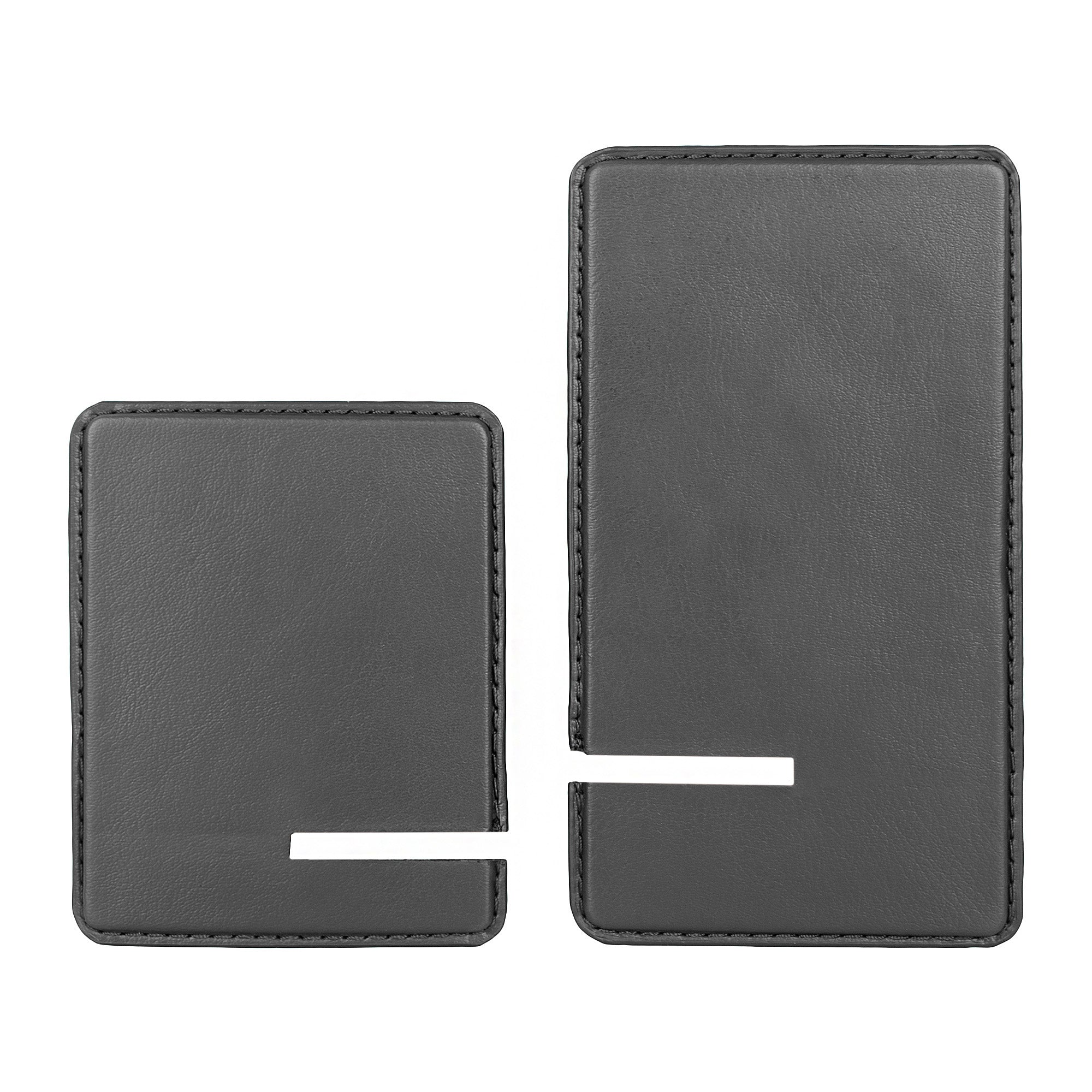 V-CUBE DESIGNS Premium Vegan Leather Universal Travel Mobile Holder -Grey