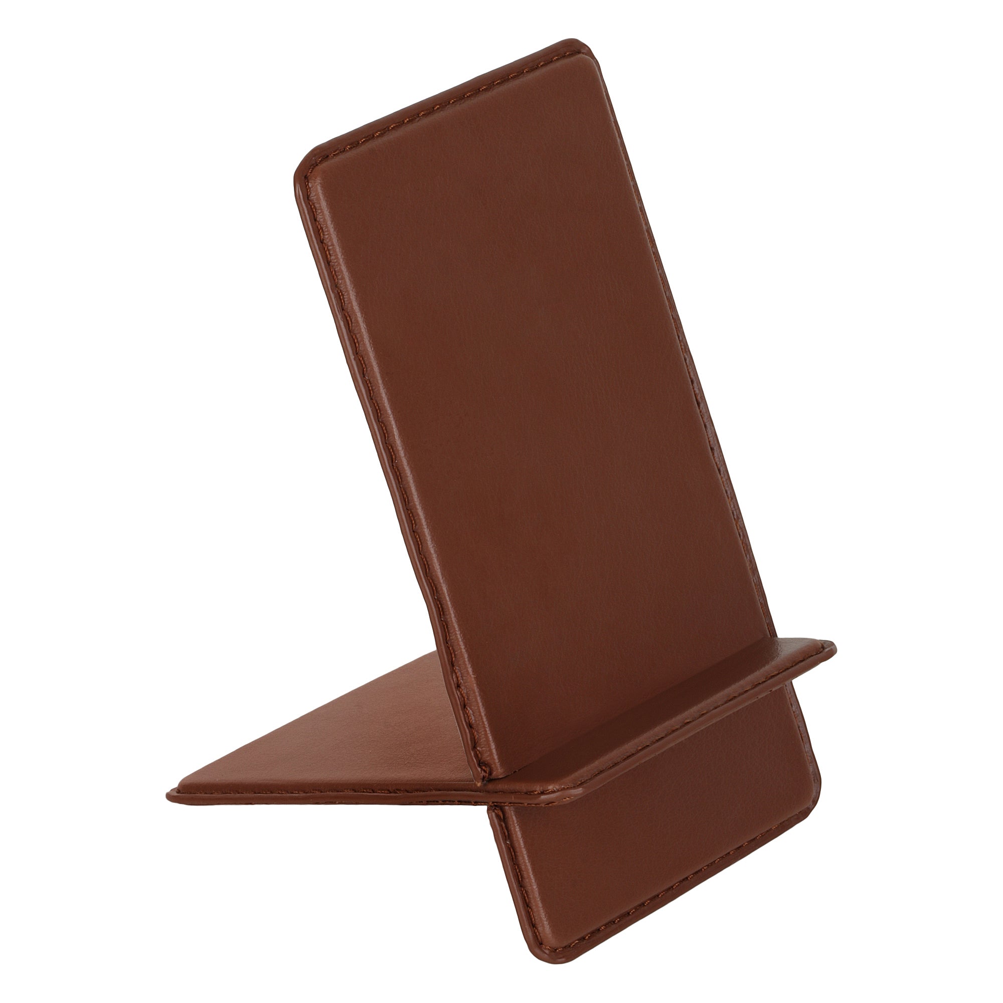 V-CUBE DESIGNS Premium Vegan Leather Universal Travel Mobile Holder - Tan