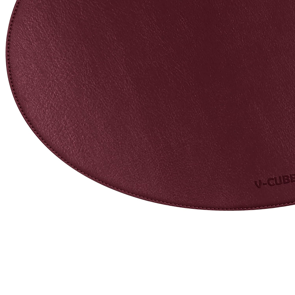 V-CUBE Designs Premium Vegan Leather Dining Table Placemats Set of 4 - Maroon