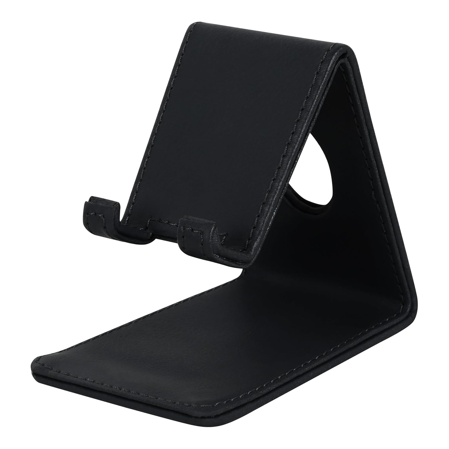 V-CUBE DESIGNS Premium Vegan Leather Mobile Holder Black