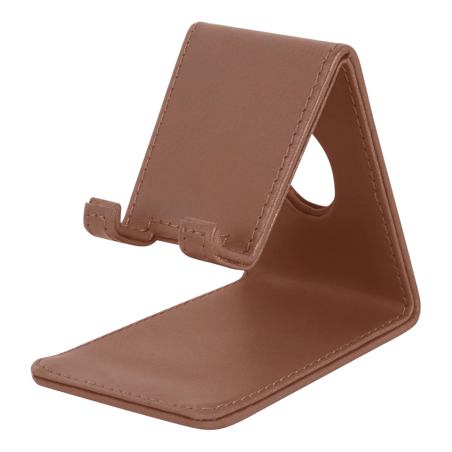 V-CUBE DESIGNS Premium Vegan Leather Mobile Holder Tan