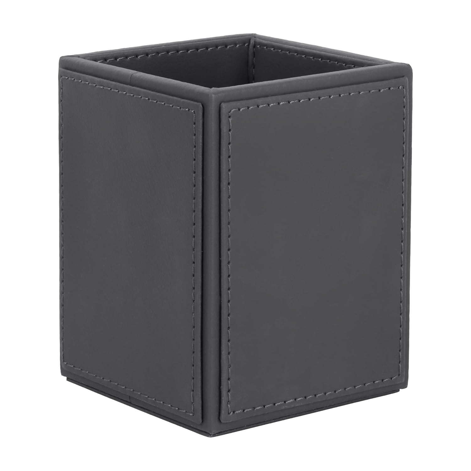 V-CUBE DESIGNS Premium Vegan Leather Pen Holder Grey