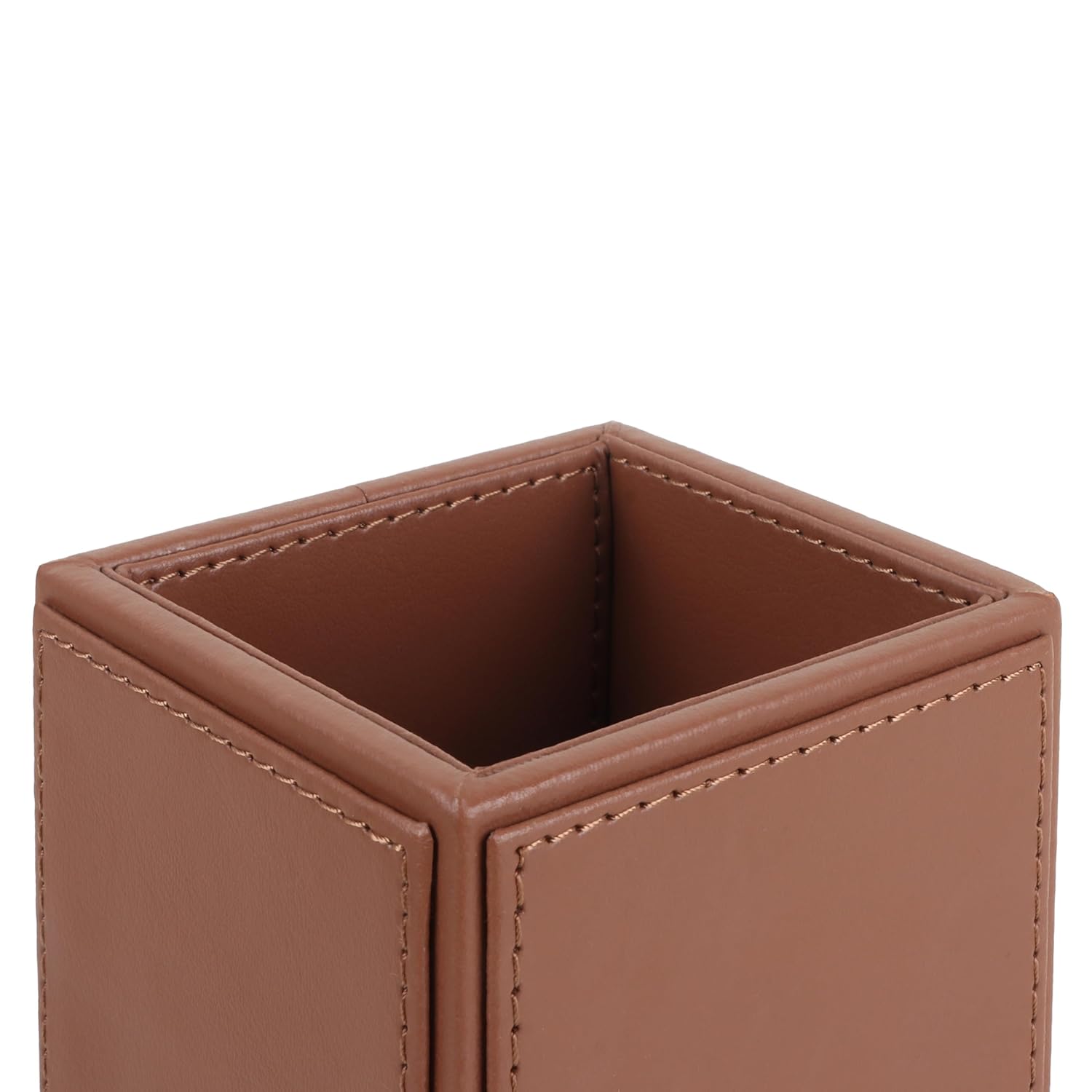 V-CUBE DESIGNS Premium Vegan Leather Cutlery Holder Tan