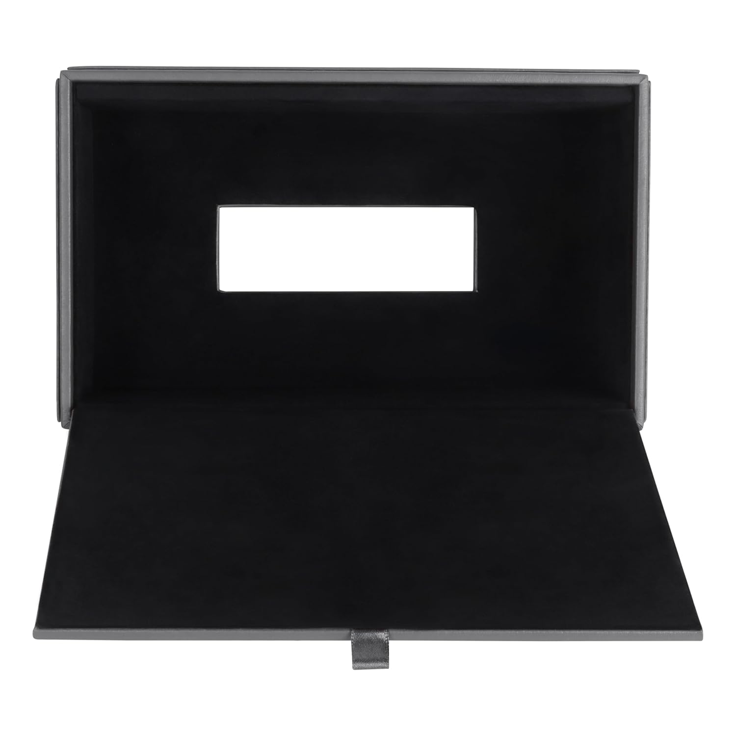 V-CUBE DESIGNS Premium Vegan Leather Tissue Holder Grey
