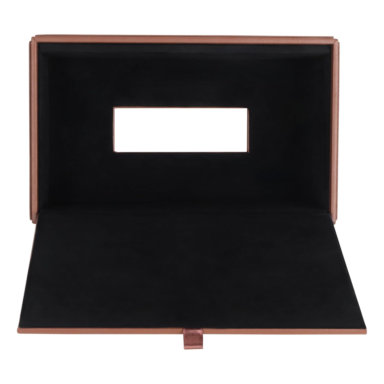 V-CUBE DESIGNS Premium Vegan Leather Tissue Holder Tan
